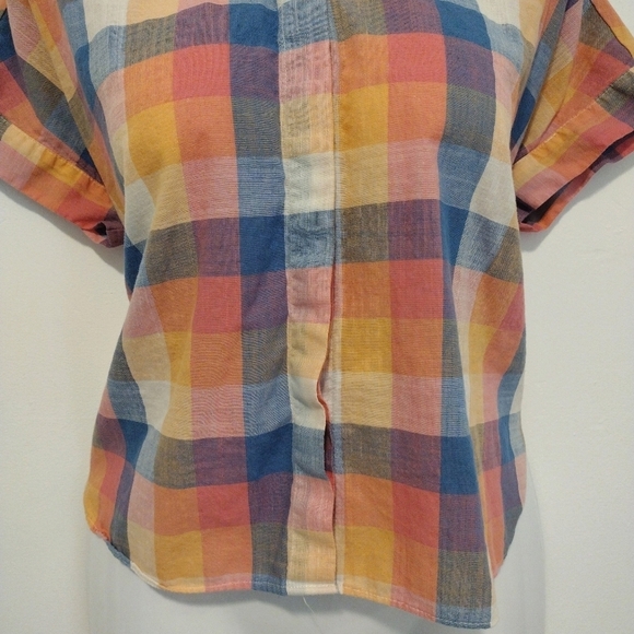 Madewell Multicolor Plaid Button Down Shirt - Picture 7 of 16